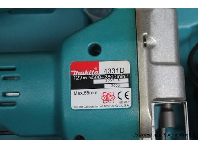 Accu wipzaag makita, 4331d - afbeelding 2 van  2