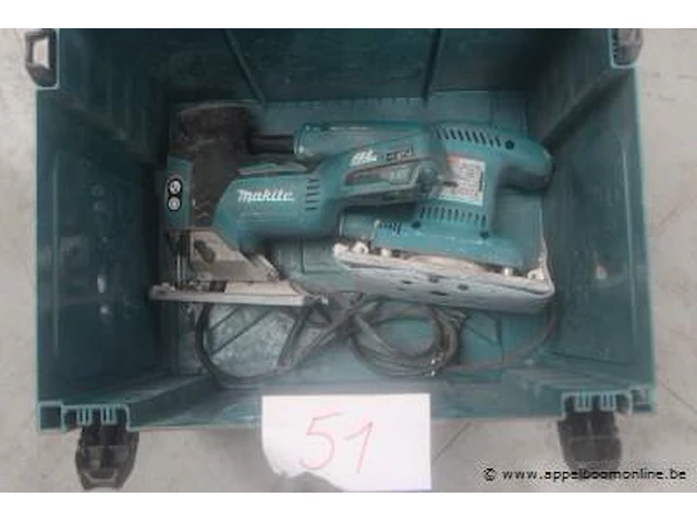 Accu wipzaag makita djv181, zonder batterij plus schuurmachine makita bo3700, werking niet gekend - afbeelding 1 van  3