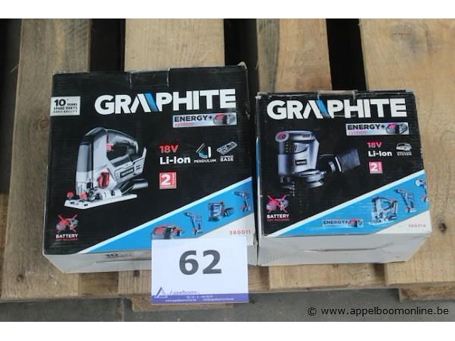 Accu wipzaag plus accu schuurmachine graphite - afbeelding 1 van  3