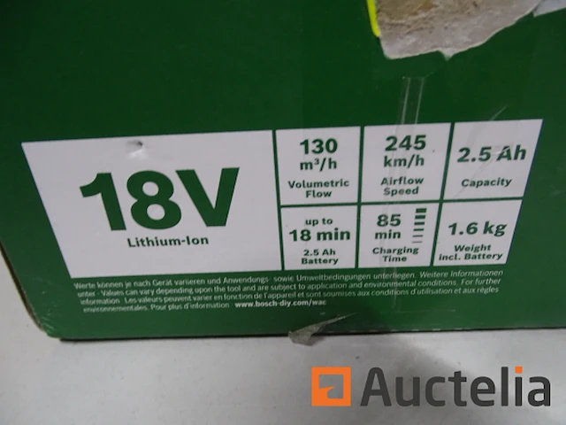 Accublazer met 18 v bosch universalleafblower accu - afbeelding 3 van  4