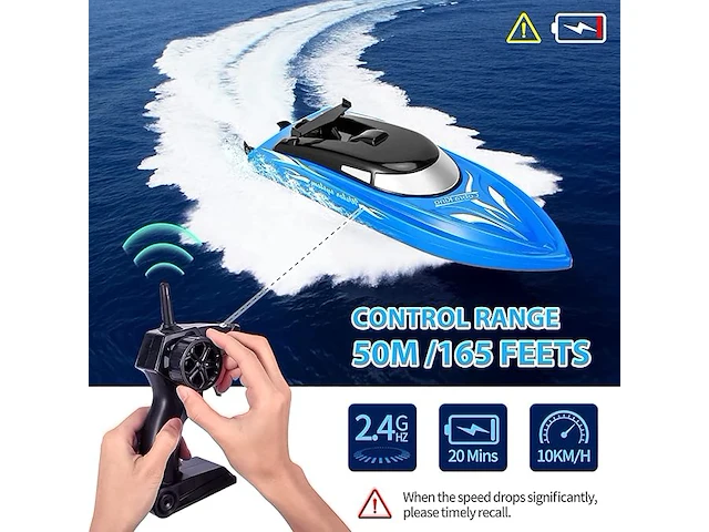 Acekid set v 2 stuks r/c speedboot - afbeelding 3 van  4