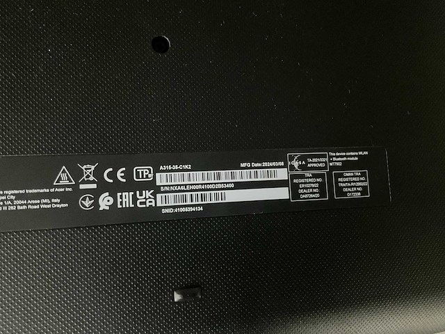 Acer aspire 3 laptop - afbeelding 10 van  11