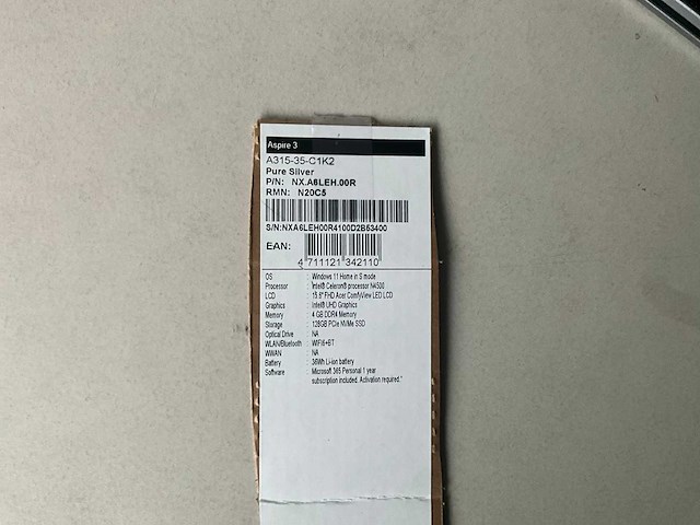 Acer aspire 3 laptop - afbeelding 11 van  11