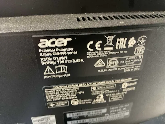 Acer c24-960 all-in-one pc - afbeelding 8 van  8