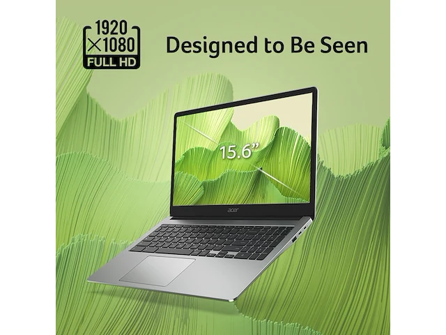 Acer chromebook 315 cb315-4h - laptop 15.6" fullhd (intel celeron n4500, 8gb ram, 64gb ssd, intel uhd graphics, chrome os) silver - afbeelding 4 van  8