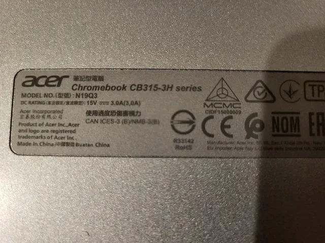 Acer chromebook + extra monitor hp - afbeelding 3 van  6