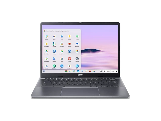 Acer chromebook plus 514 cb514-3h-r430 | 14" wuxga ips | amd ryzen 5 7520c | 8gb ram ddr5x | 256gb ssd | amd radeon 610m - afbeelding 1 van  4