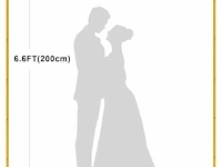 Achtergrondstandaard voor bruiloftsboog, 2m - afbeelding 2 van  3