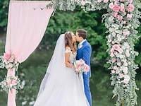 Achtergrondstandaard voor bruiloftsboog, 2m - afbeelding 3 van  3