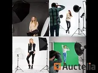 Achtergrondsysteem 2 x 3 m professional photo studio kit - afbeelding 4 van  7