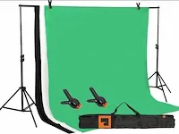 Achtergrondsysteem 2 x 3 m professional photo studio kit - afbeelding 7 van  7