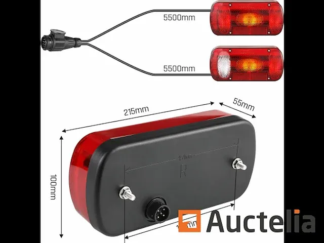 Achterste lamp kit van aanhanger - 13 pins - afbeelding 5 van  5