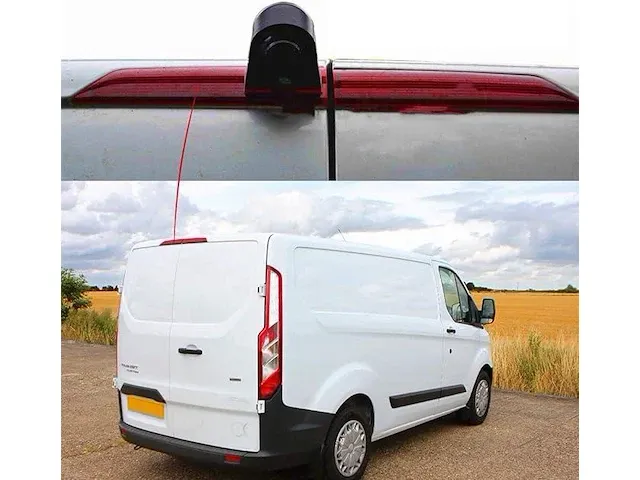 Achteruitrijcamera in 3de remlicht + scherm voor ford transit custom - afbeelding 2 van  4