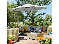 Achthoekige zweefparasol - afbeelding 2 van  6