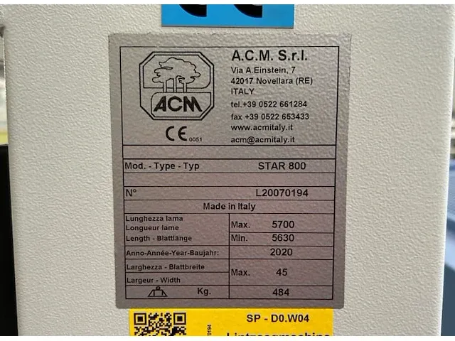 A.c.m. star 800 lintzaag - afbeelding 8 van  9