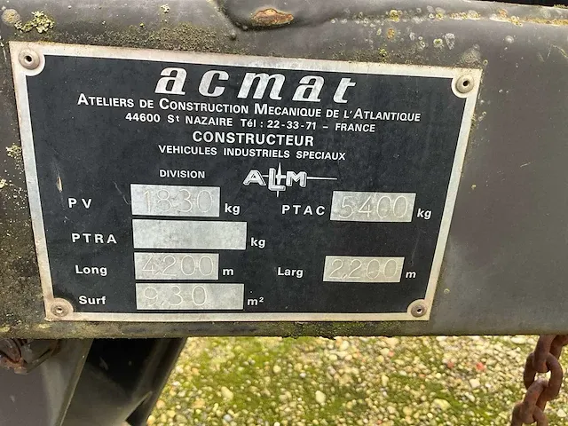 Acmat aanhangwagen - afbeelding 10 van  10