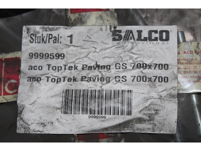 Aco toptek paving gs b 125 dagmaat 700x700 - h 120 - afbeelding 1 van  2