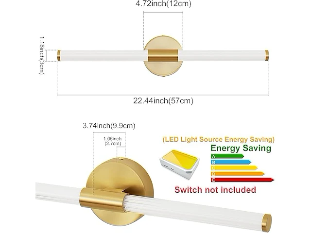 Actask led-wandlamp - afbeelding 3 van  4