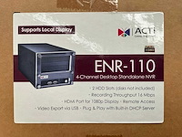 Acti enr-110 4-channel desktop standalone nvr - afbeelding 1 van  5
