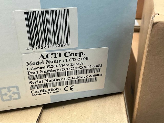 Acti video encoders/decoders - afbeelding 4 van  9