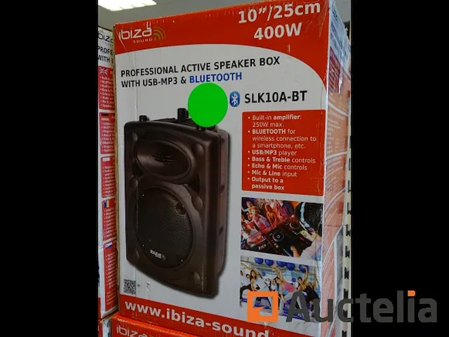 Actieve abs luidspreker ibiza sound slk10a-bt - afbeelding 2 van  6