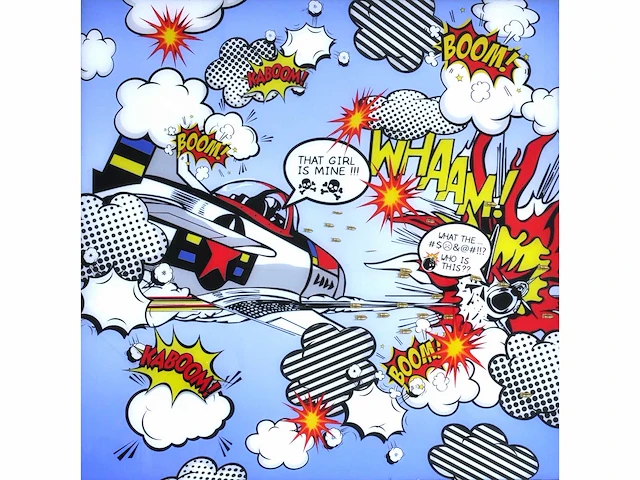 Ad van hassel – roy lichtenstein - limited edition, 1/50 - afbeelding 1 van  8