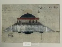 Adamski schotel - gesigneerd