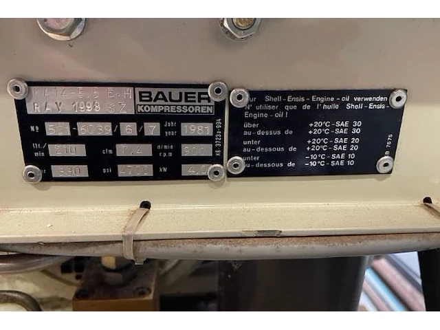 Ademlucht compressor bauer - afbeelding 6 van  6