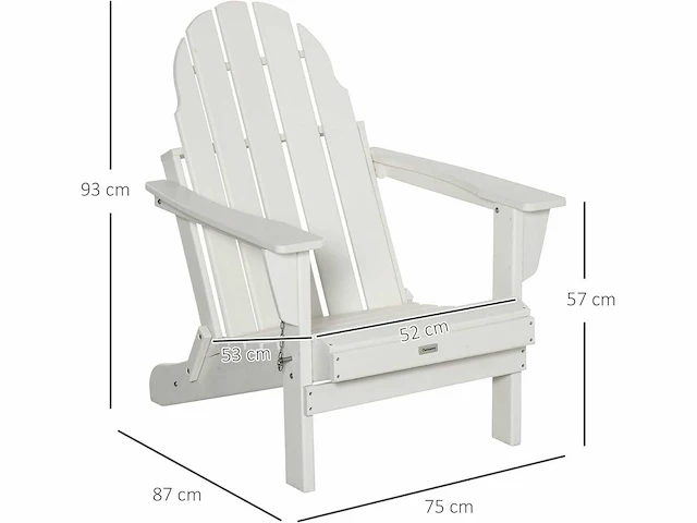 Adirondack klapstoel, hdpe open haard stoel, buitenstoel - afbeelding 3 van  8