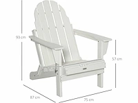 Adirondack klapstoel, hdpe open haard stoel, buitenstoel - afbeelding 3 van  8