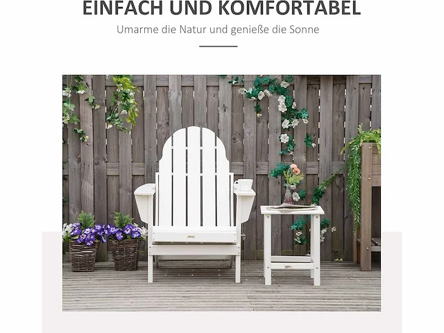 Adirondack klapstoel, hdpe open haard stoel, buitenstoel - afbeelding 4 van  8