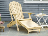 Adirondack opvouwbare tuinstoel met voetensteun - afbeelding 1 van  12