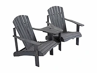 Adirondack tuinstoel met tafel - afbeelding 3 van  5