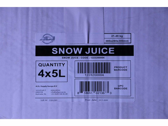 Adj - snow juice - sneeuw vloeistof (34x) - afbeelding 1 van  3