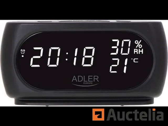 Adler ad 1186 - wekker - led - met thermometer - afbeelding 1 van  4