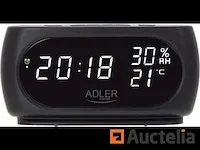 Adler ad 1186 - wekker - led - met thermometer - afbeelding 1 van  4