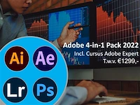 Adobe 2022 - 4-in-1 pakket - cursus + software licenties