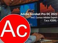 Adobe acrobat pro dc 2021 cursus + software licentie
