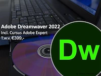 Adobe dreamweaver 2022 cursus + software licentie - afbeelding 1 van  1