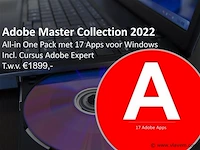 Adobe master collection 2022 - cursus + 17 apps - afbeelding 1 van  1