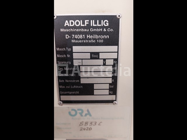 Adolf illig se 53 c thermovormmachine 1053 uren - afbeelding 5 van  8