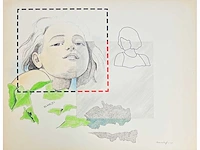 Adriaan de kruijff - blaadjes - tekening in gemengde techniek - afbeelding 8 van  12