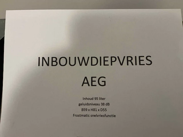 Aeg - abb68211af - inbouwdiepvries - afbeelding 2 van  11