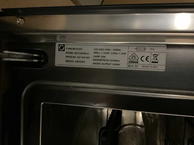 Aeg bt32cf2 inbouw oven - afbeelding 4 van  7