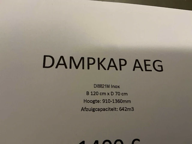 Aeg eilanddampkap - afbeelding 5 van  13