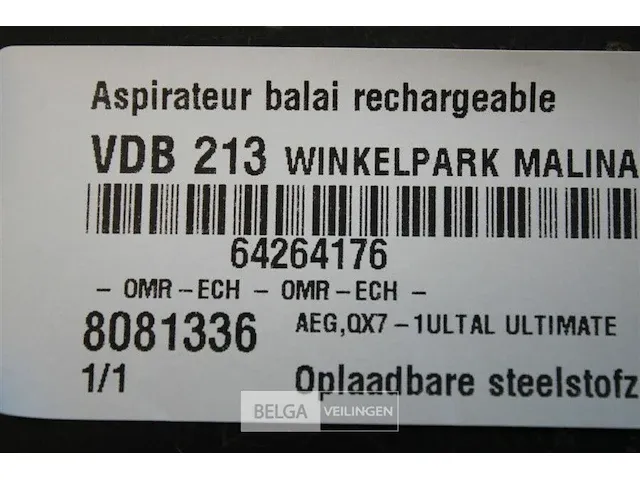 Aeg qx7-1ultal ultimate oplaadbare steelstofzuiger - afbeelding 5 van  5