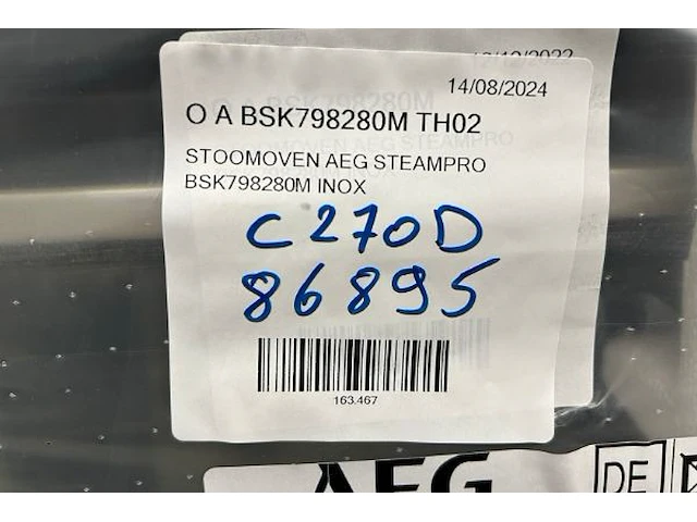 Aeg stoomoven - afbeelding 2 van  2
