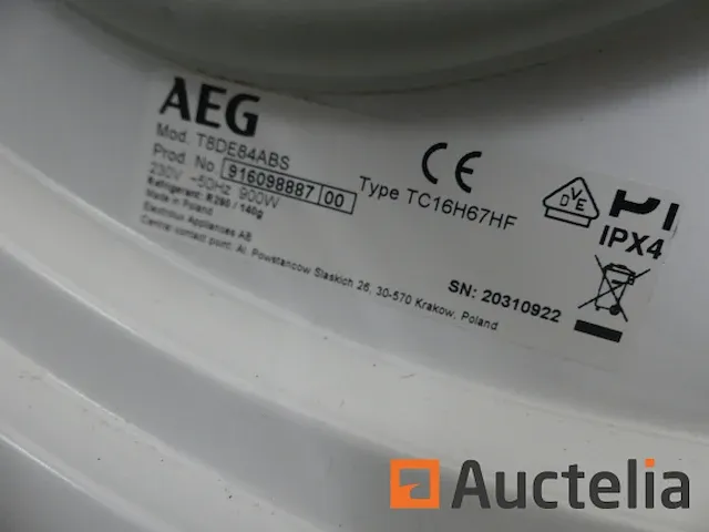 Aeg t8de84abs huishoudelijke wasdroger - afbeelding 4 van  5