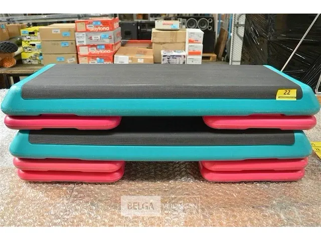 Aerobic step board 2x quiltbord 6 uitbreidingsblokken - afbeelding 1 van  4