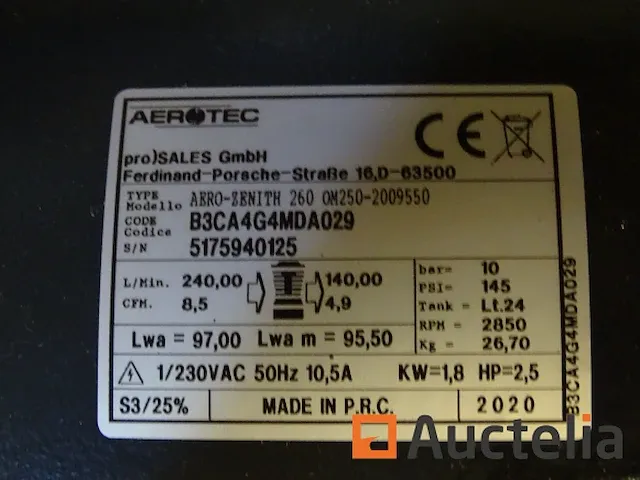 Aerotec compressor tank - afbeelding 4 van  6